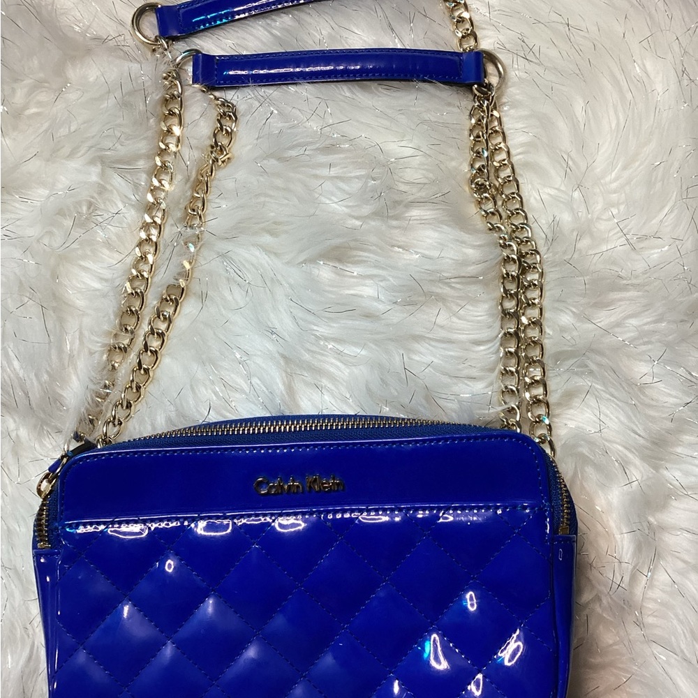 Calvin Klein Blue Quilted Women's Bag